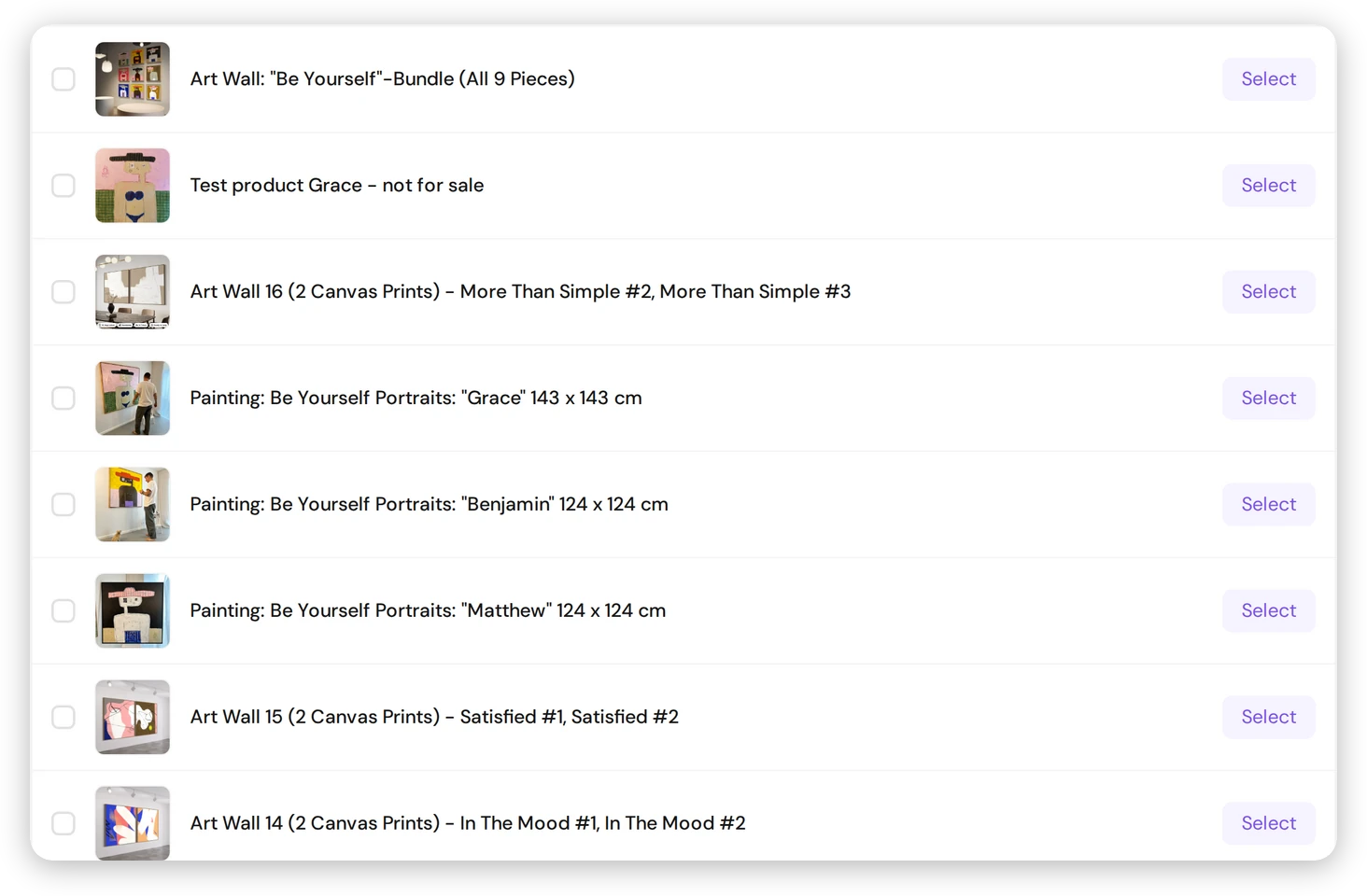 Importa i tuoi prodotti esistenti